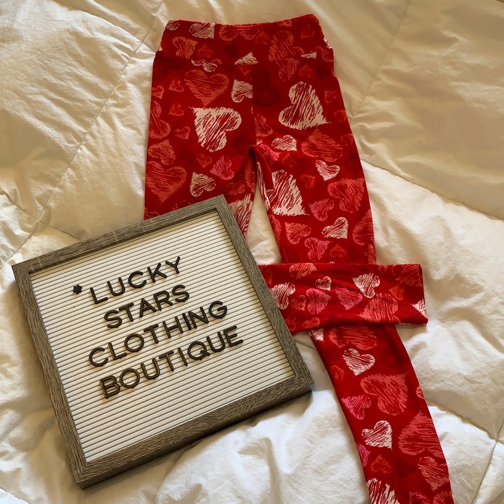 Tween Lularoe Heart Leggings